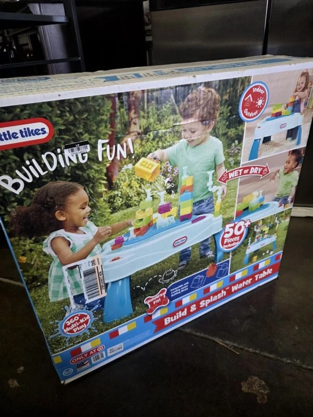 Little Tikes Build & Splash Water Table 50+ Pieces Indoor Outdoor Play